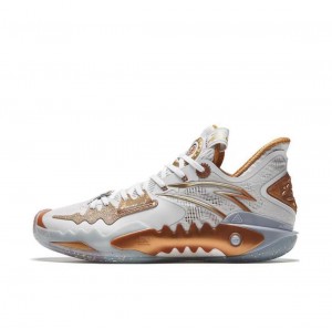 Anta Shock Wave 5 Basketball Shoes White | ZWY274306