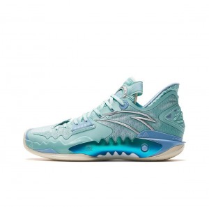 Anta Shock Wave 5 Basketball Shoes Light Blue | TRO061972