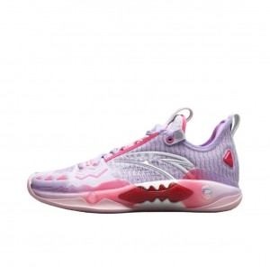 Anta Shock Wave 5 Pro "Valentine's Day" Basketball Shoes Purple | TMQ234805