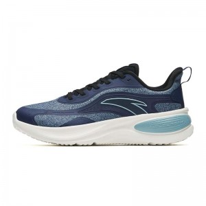 Anta A-FLOW Running Shoes Blue / Black | PAU081759