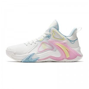 Anta Airspace 4.0 Summer Basketball Shoes White / Pink | CVI518347