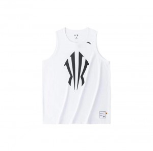 Anta KAI 1 Printing Sleeveless T-shirt White | WQG425876