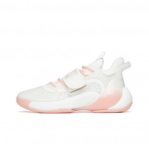 Anta KT Splash 3.0 Low Peach Basketball Shoes White / Pink | VMC021895