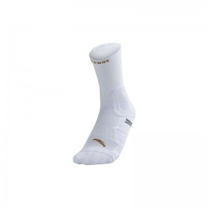 Anta Klay Thompson Basketball Socks White | XZL873024