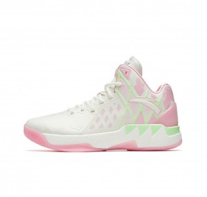 Anta Klay Thompson Kt1 Pro - Starfish Basketball Shoes White / Pink | DBW791425