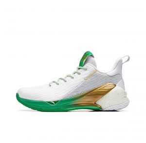 Anta Klay Thompson Kt4 Basketball Shoes White / Green | LBT149065