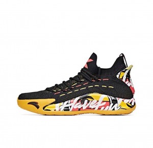 Anta Klay Thompson Kt5 Low “Have Fun In LA” Basketball Shoes Black / Yellow | GVE987342