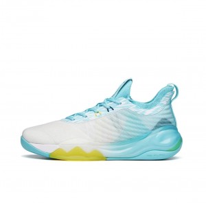 Anta Klay Thompson Kt6 Low "G6" Basketball Shoes White / Turquoise | LJN189702