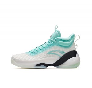 Anta Klay Thompson Kt7 Basketball Shoes White / Turquoise | DMA302617