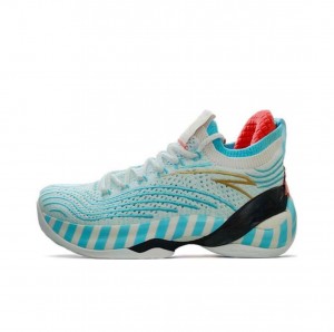 Anta Klay Thompson Kt7 Low "Sailor Klay" Basketball Shoes White / Turquoise | YLN492618