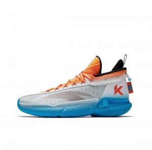 Anta Klay Thompson Kt9 "Bay Area Fog" Basketball Shoes Orange / White / Blue | ZHJ374569