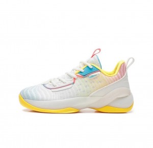 Anta Klay Thompson Light Cavalry 7 Basketball Shoes White / Yellow | GYV370295