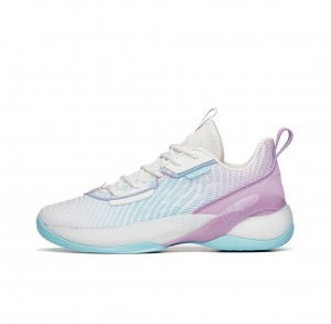 Anta Klay Thompson Light Cavalry 7 Basketball Shoes White / Blue / Purple | VXQ480529