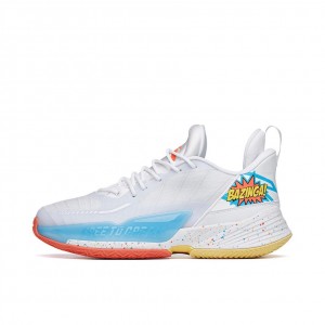 Anta Light Crazy 3 "April Fool's Day" Basketball Shoes White | TXW674203