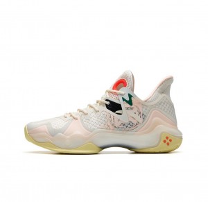 Anta Shock Wave 4 Basketball Shoes Cream | JUX160942