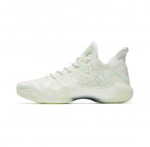 Anta Shock Wave 4 Basketball Shoes White | DCA241869