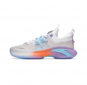 Anta Z-UP1 Low All Round "On the Cloud" Basketball Shoes White / Purple | LHQ931086