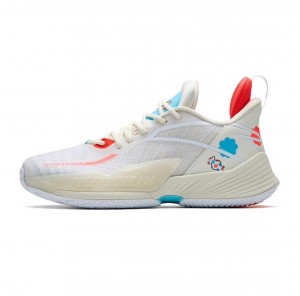 Anta Bai Jingting x Anta Light Crazy 3 "Milk Sugar" Basketball Shoes White | FLQ490318