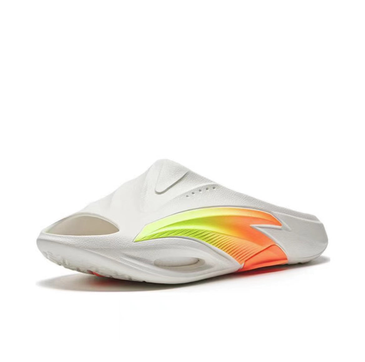 Anta Bubble Slides White / Orange / Green | ZSE523089