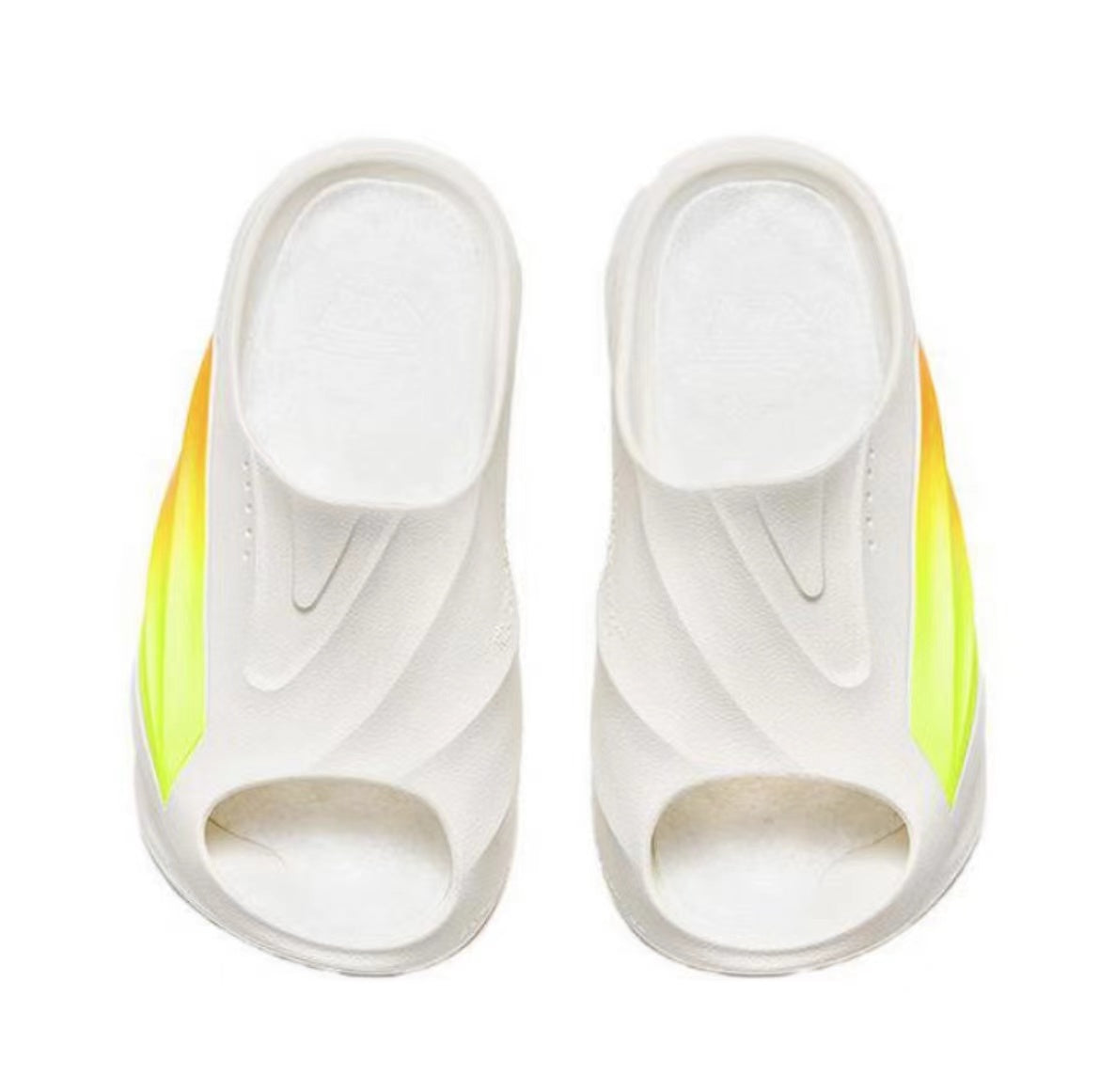 Anta Bubble Slides White / Orange / Green | ZSE523089