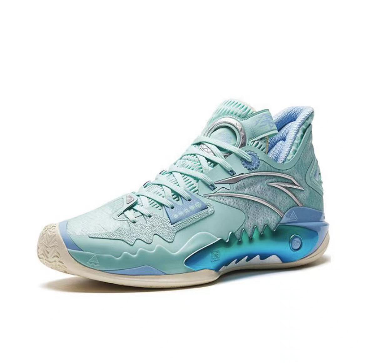 Anta Shock Wave 5 Basketball Shoes Light Blue | TRO061972