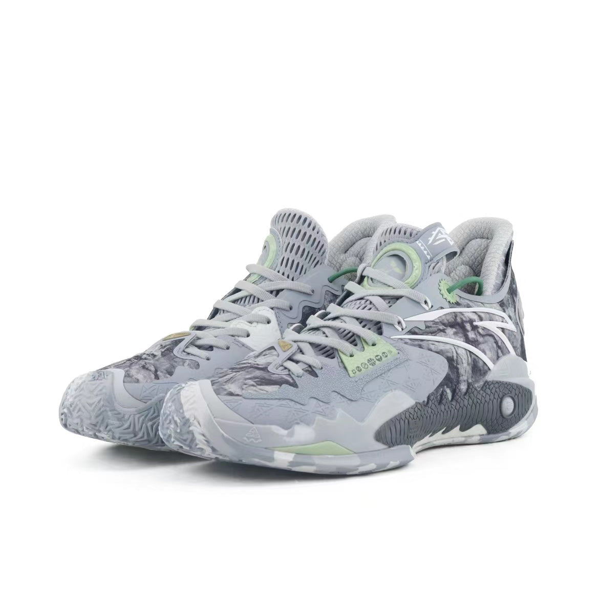 Anta Shock Wave 5 Basketball Shoes Grey | NYZ549731