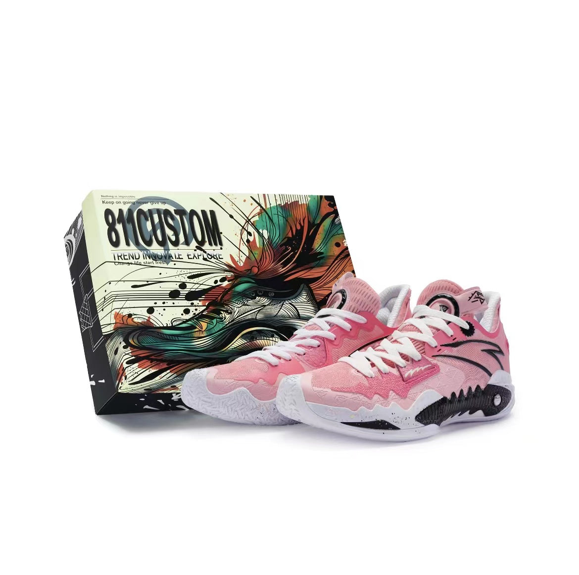 Anta Shock Wave 5 Basketball Shoes Pink | MPF568924