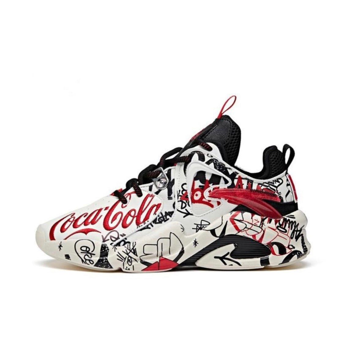 Anta Badao x Coca Cola Sneakers Black / White / Red | DKF164053