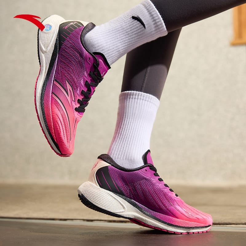 Anta C202 4.0 Running Shoes Purple / Black / Rose Red | TXG395807