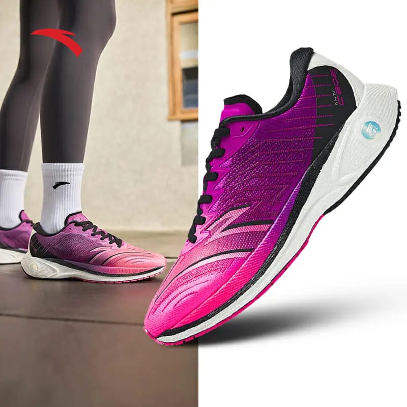 Anta C202 4.0 Running Shoes Purple / Black / Rose Red | TXG395807