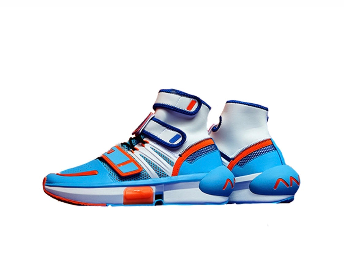 Anta Dragon Ball Super Basketball Shoes Blue / White | YPL413025