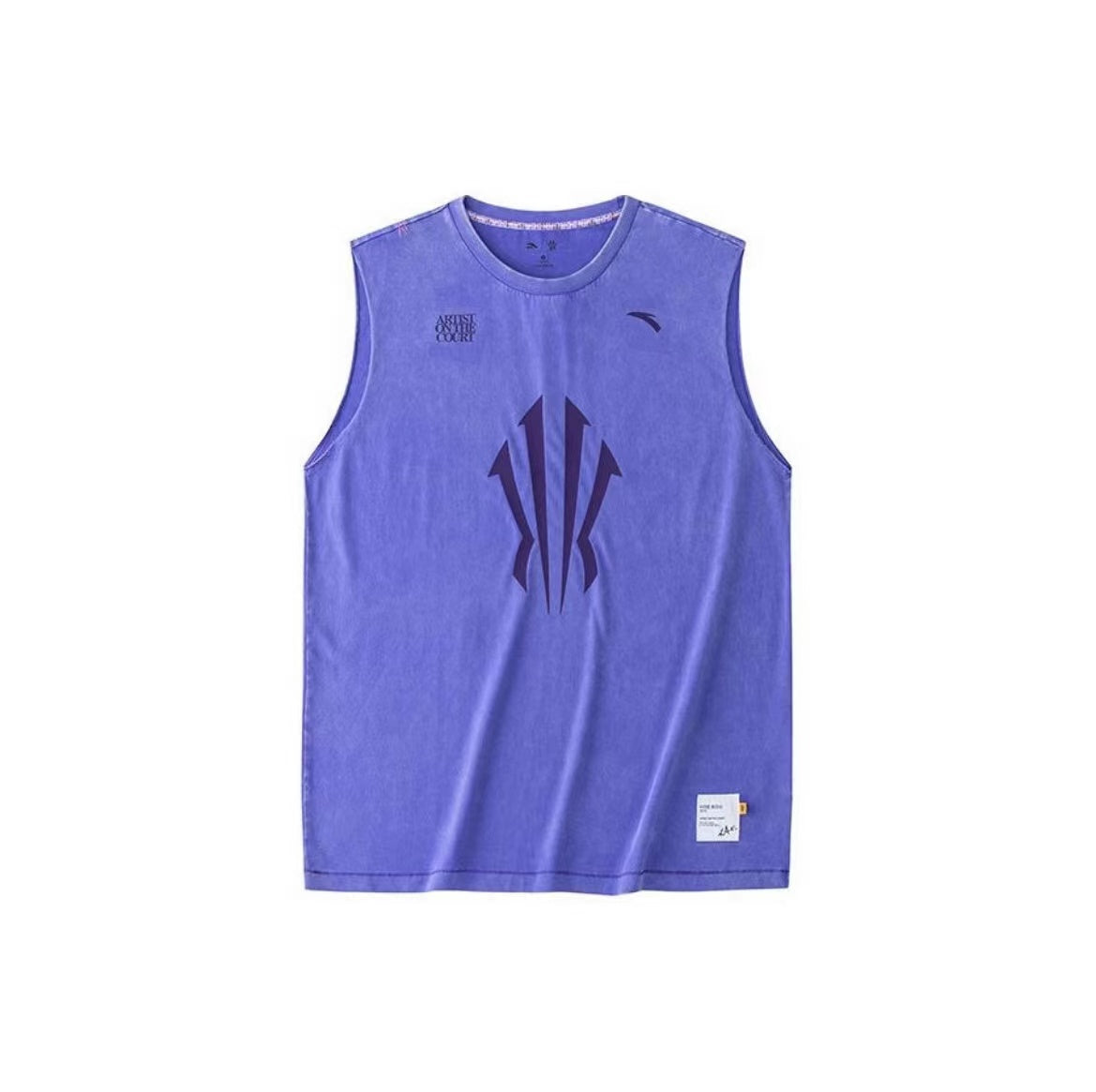 Anta KAI 1 Pure Cotton Sleeveless Basketball Jersey Purple | JUB538674