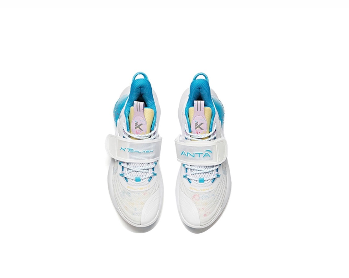 Anta KT Splash 3.0 Low Iced Blueberry Tea Basketball Shoes White / Blue | TFY539068