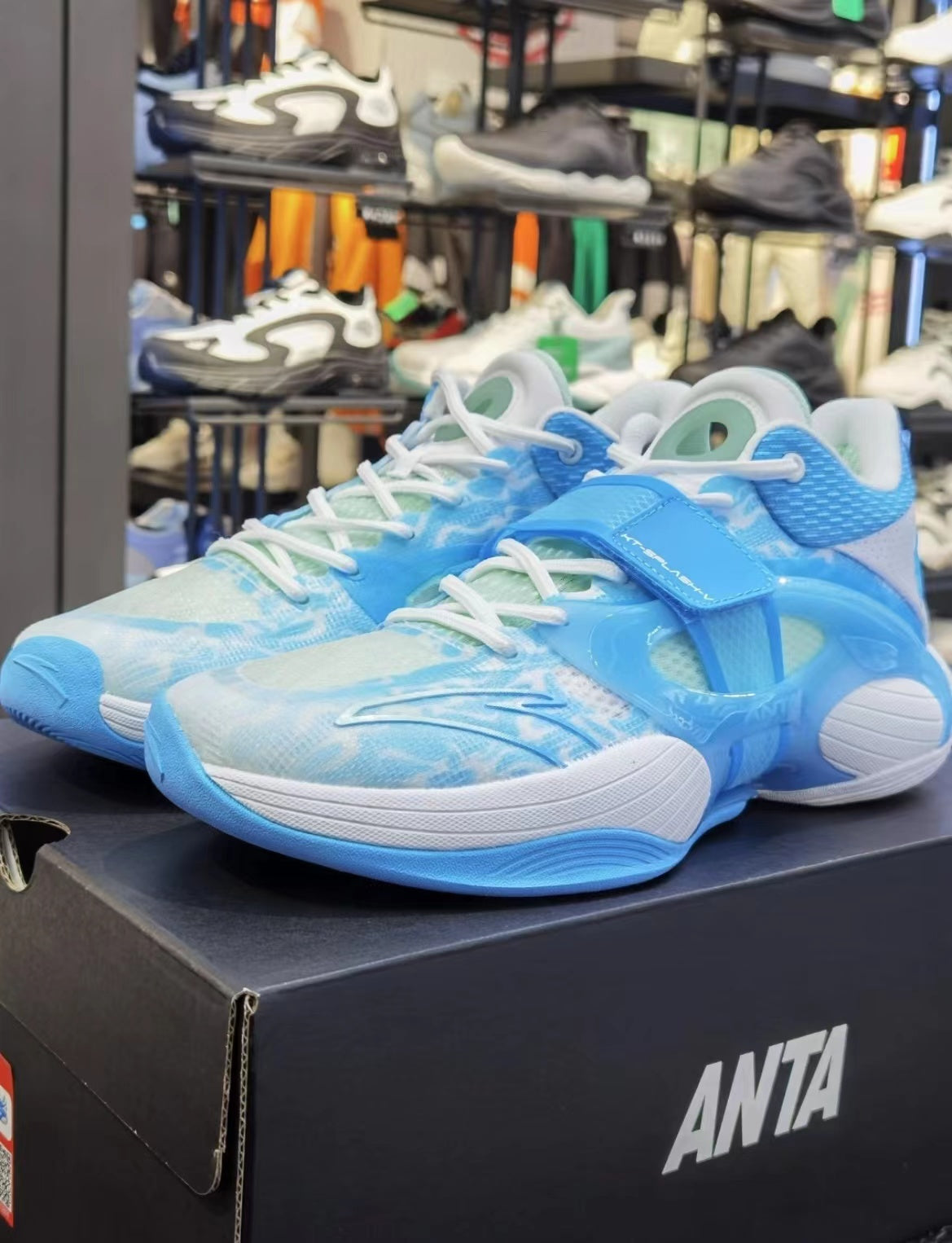 Anta KT Splash 5.0 Basketball Shoes Blue | HBC973621