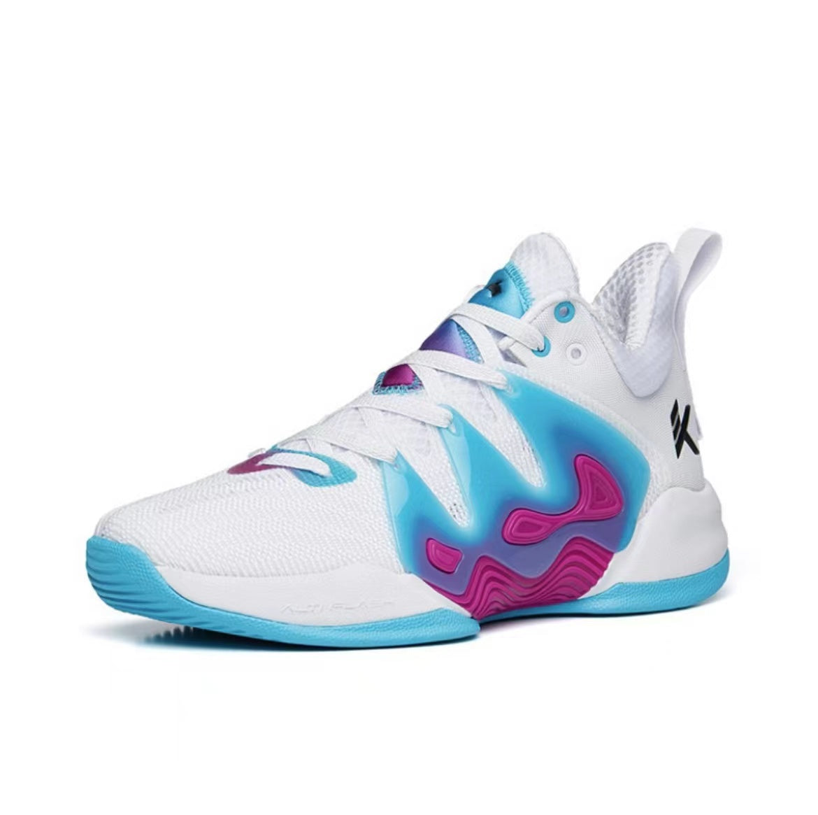 Anta KT “The Mountain 1.0” Low Actual Basketball Shoes White / Blue / Purple | JSK495617