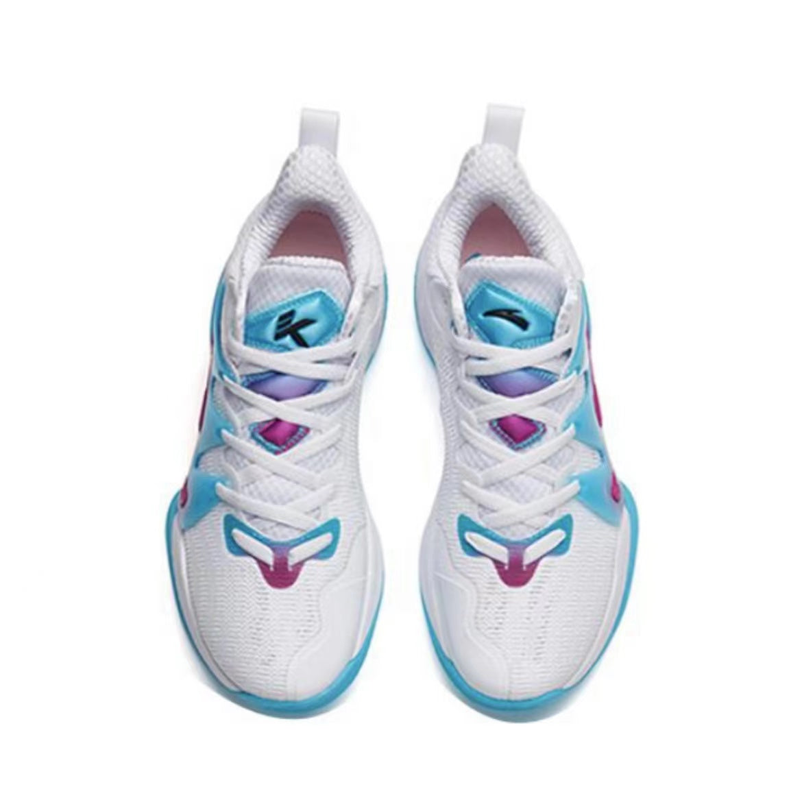 Anta KT “The Mountain 1.0” Low Actual Basketball Shoes White / Blue / Purple | JSK495617