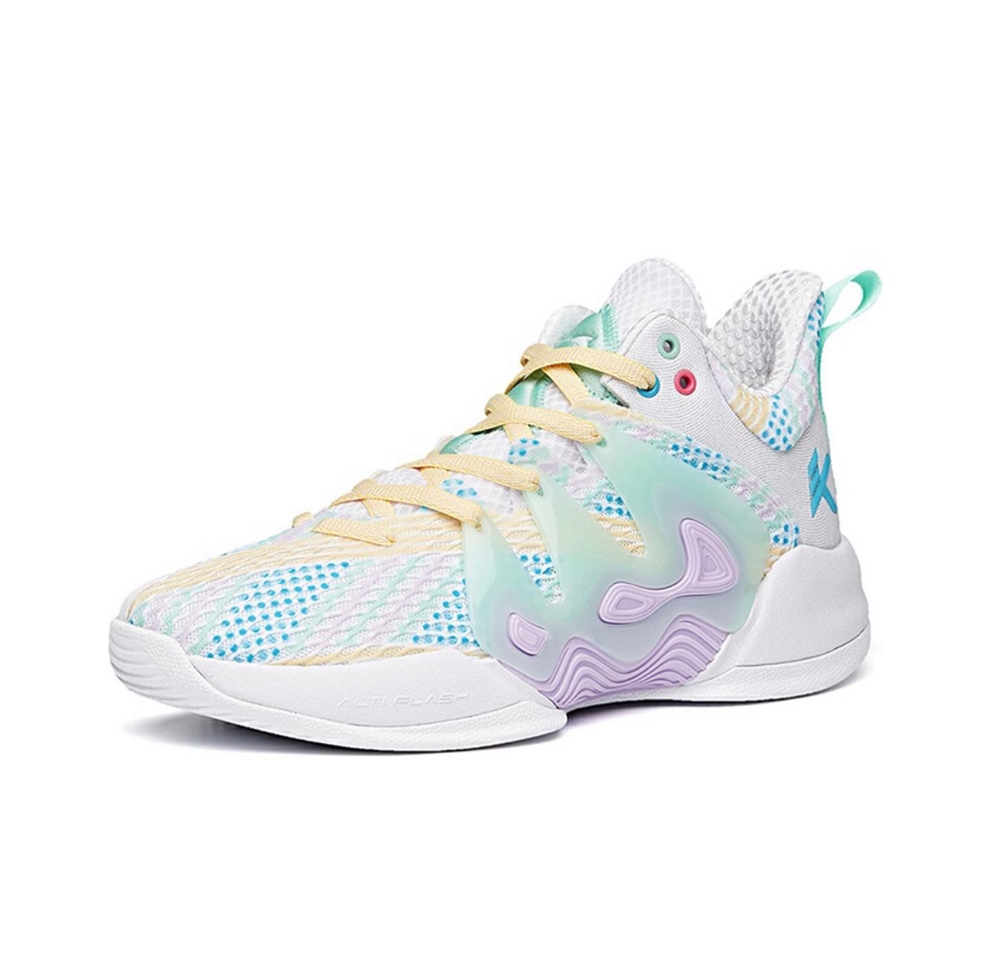 Anta KT “The Mountain 1.0” Low Basketball Shoes White / Blue / Purple | HKN302789