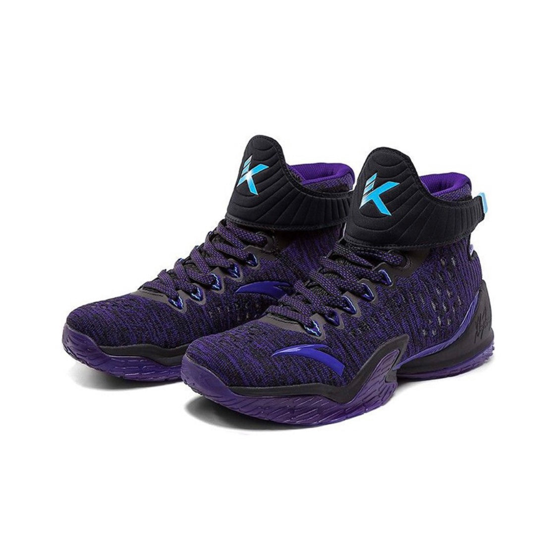 Anta Klay Thompson Kt3 Basketball Shoes Black / Purple | BSD710243