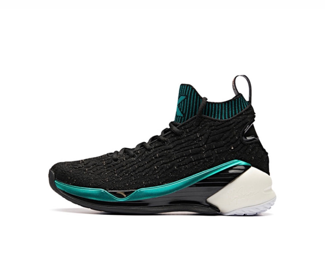 Anta Klay Thompson Kt4 Basketball Shoes Black / Green | ORT368704