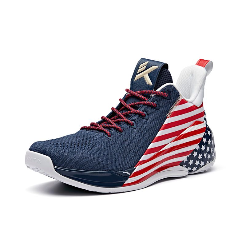 Anta Klay Thompson Kt4 Final Low “Independence Day” Basketball Shoes Blue / White / Red | CJY360294