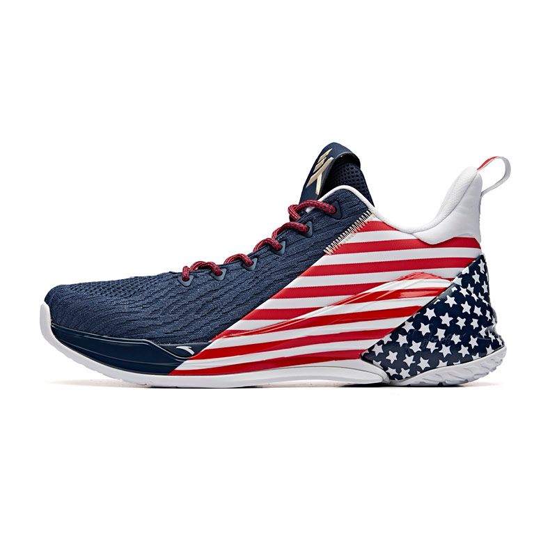 Anta Klay Thompson Kt4 Final Low “Independence Day” Basketball Shoes Blue / White / Red | CJY360294