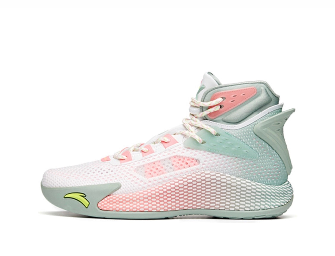 Anta Klay Thompson Kt5 High Basketball Shoes White / Green / Pink | BUS572986