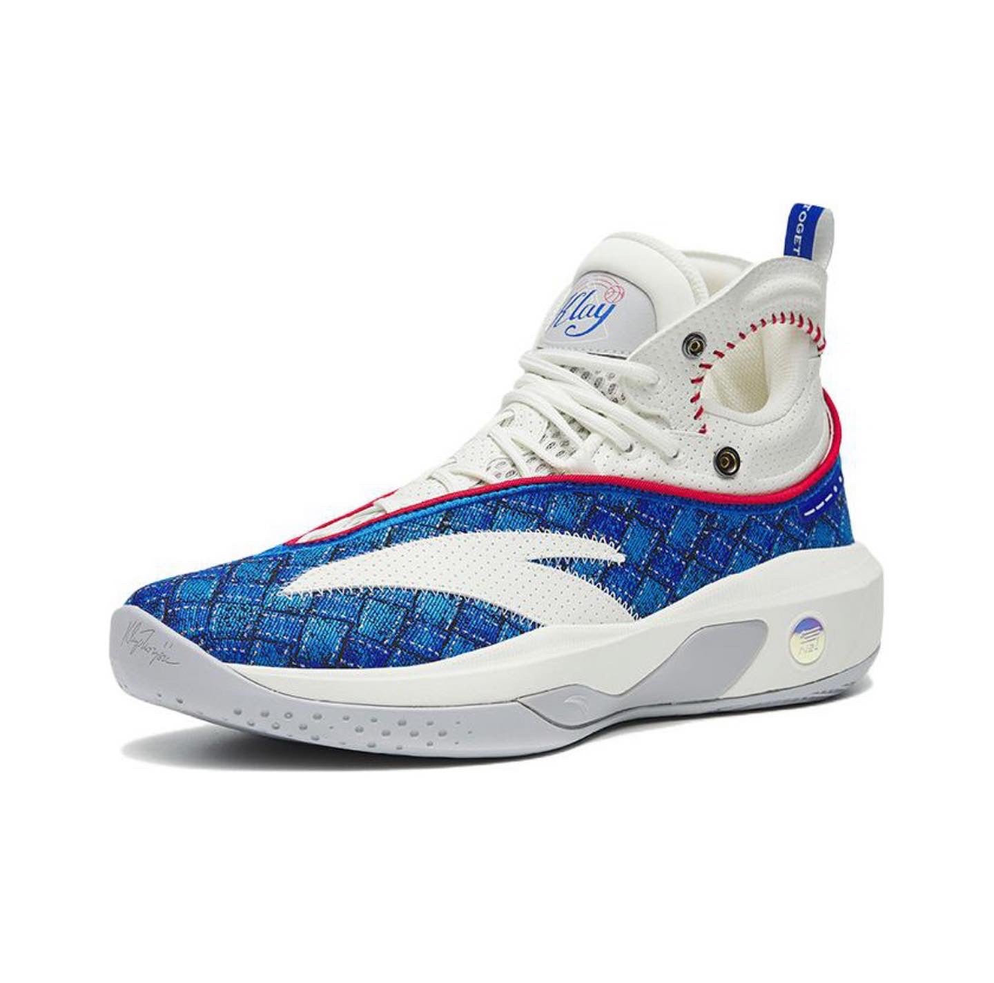 Anta Klay Thompson Kt8 “Baseball” Basketball Shoes White / Blue | FYJ907254