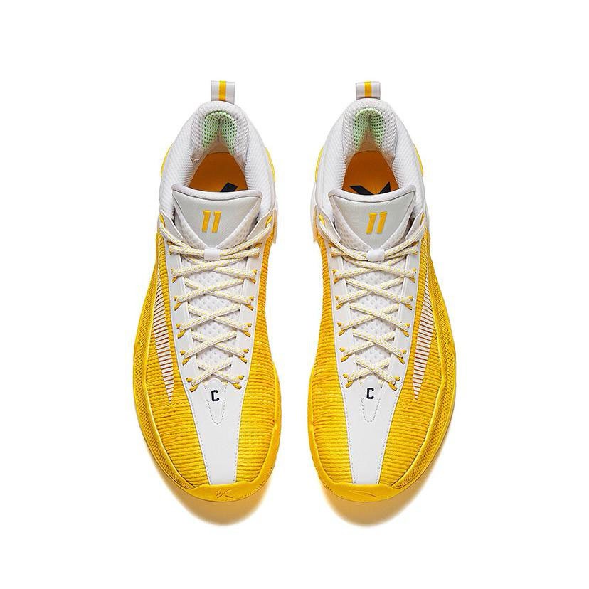 Anta Klay Thompson Kt9 Basketball Shoes Yellow White | URW127065