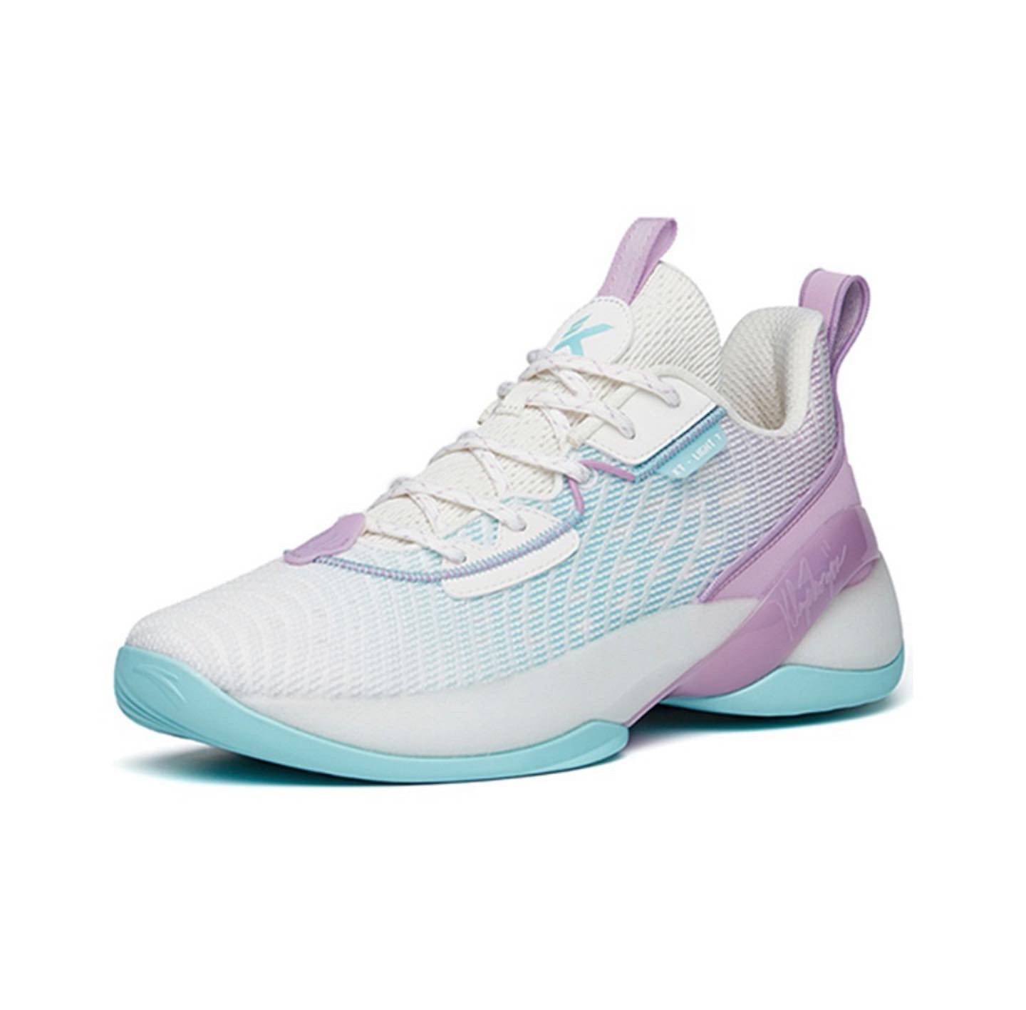 Anta Klay Thompson Light Cavalry 7 Basketball Shoes White / Blue / Purple | VXQ480529