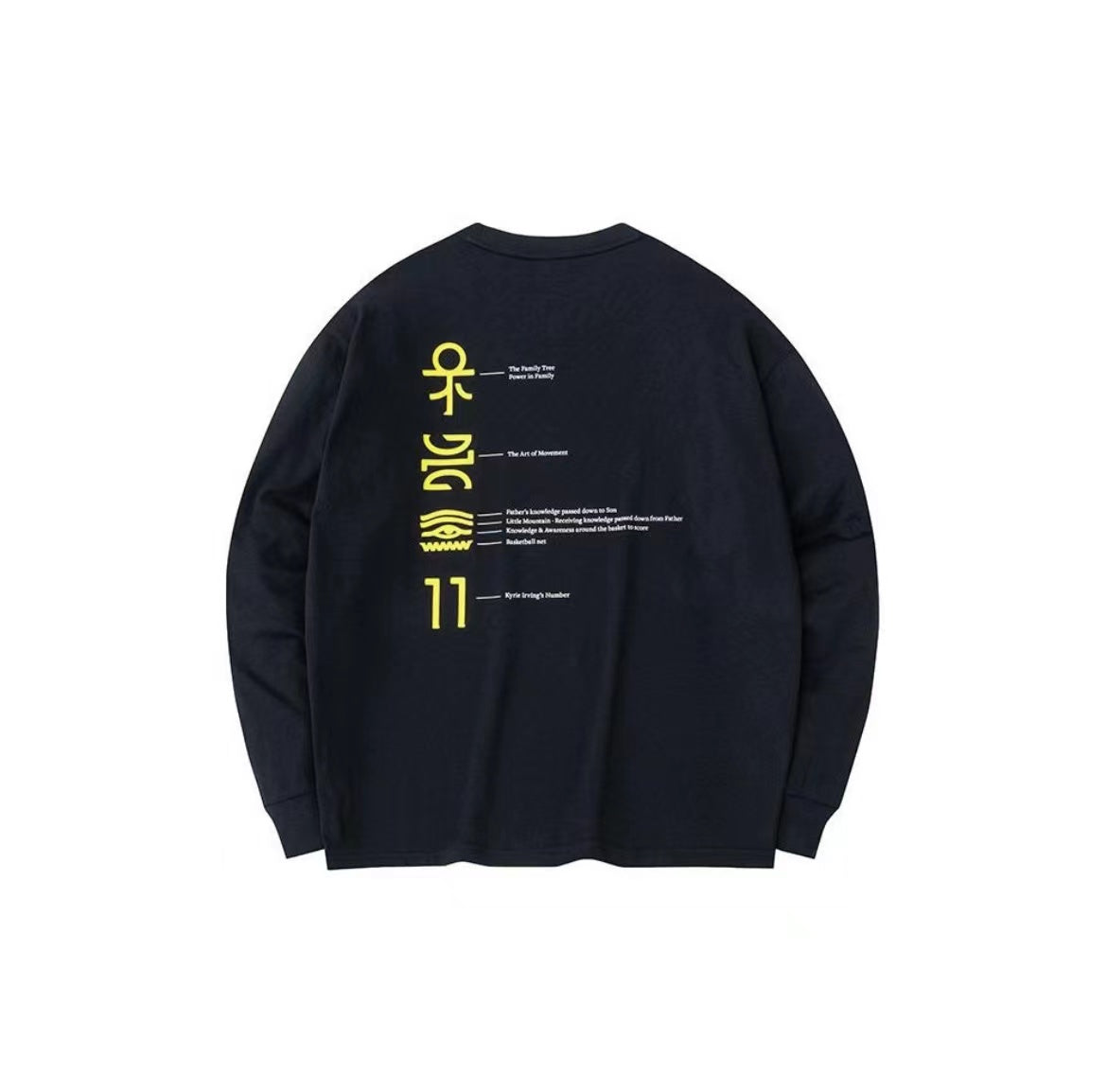 Anta Kyrie Irving Tour Crewneck Pullover Sweatshirts Balck | FER783694