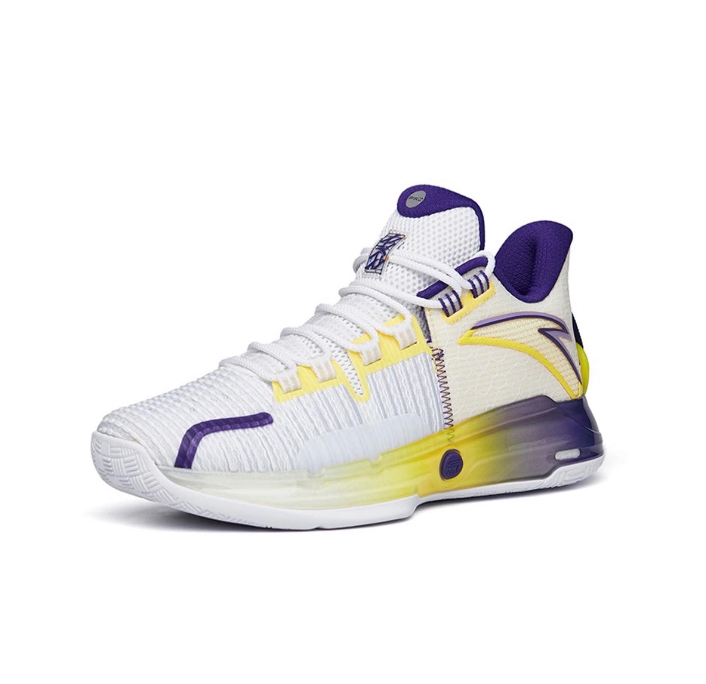 Anta Light Crazy 1 Pro Low Basketball Shoes White / Purple | ZCK746198