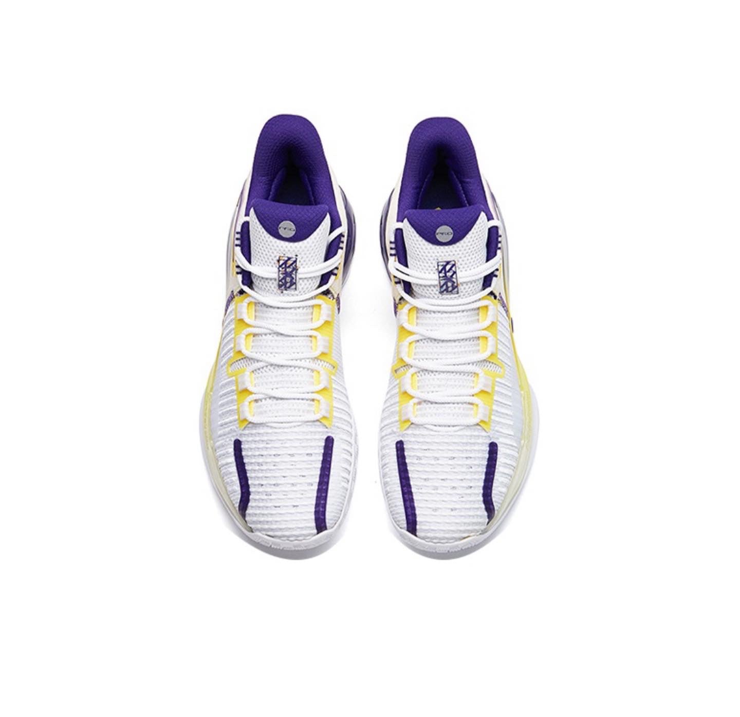 Anta Light Crazy 1 Pro Low Basketball Shoes White / Purple | ZCK746198