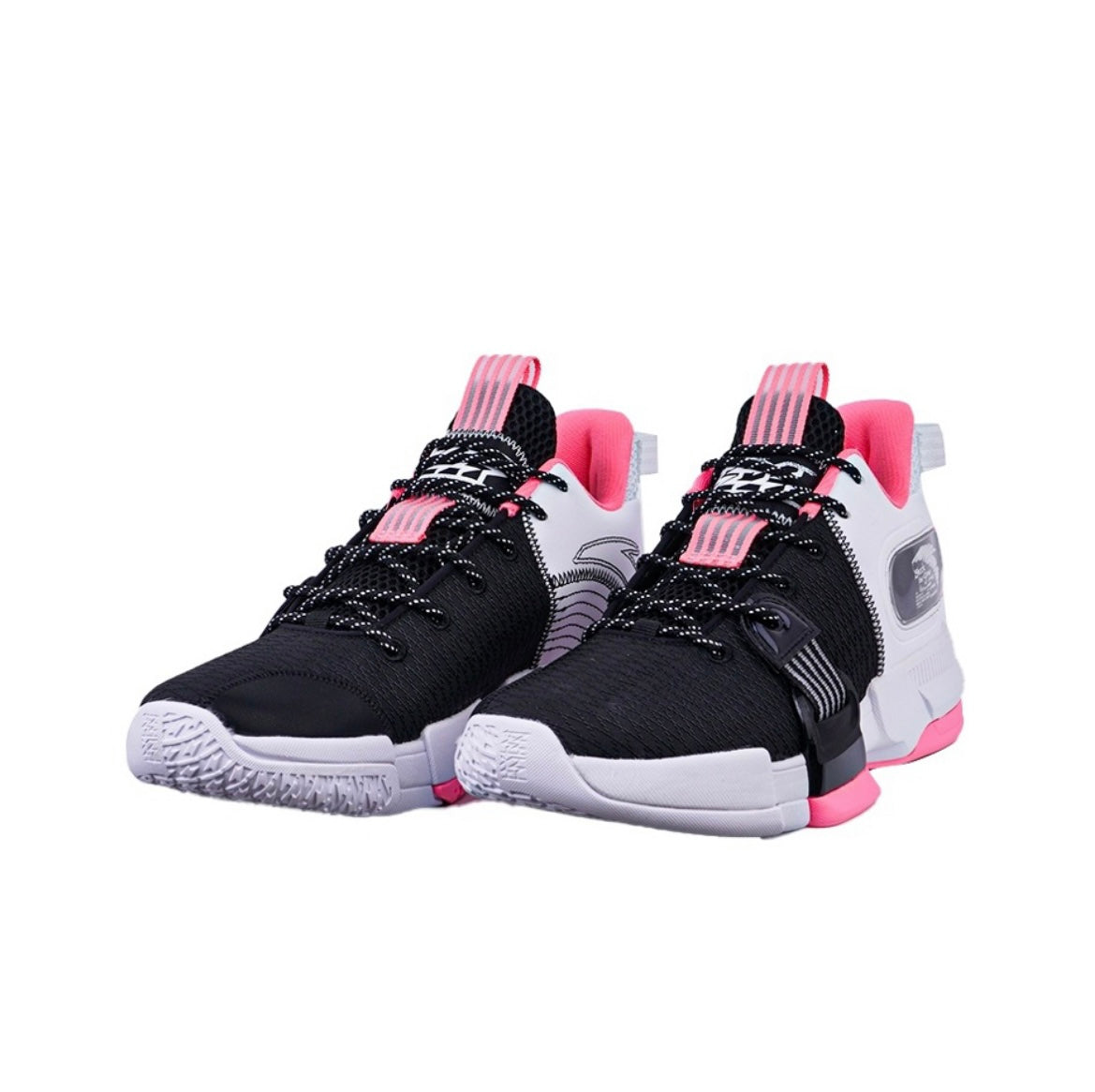 Anta Light Crazy 2 Basketball Shoes Black / Pink / White | EBQ075432