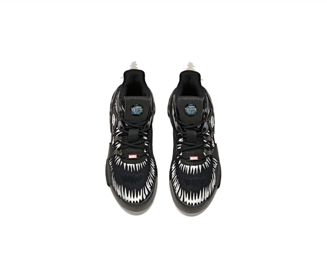 Anta Marvel Badao Mid “Venom” Running Shoes Black | JTV321675